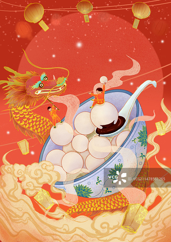 国风元宵节图片素材