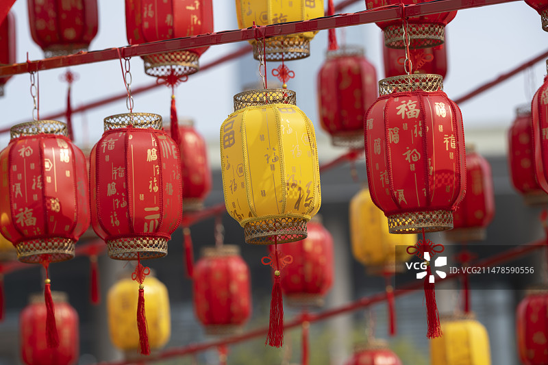 新年节日的灯笼图片素材