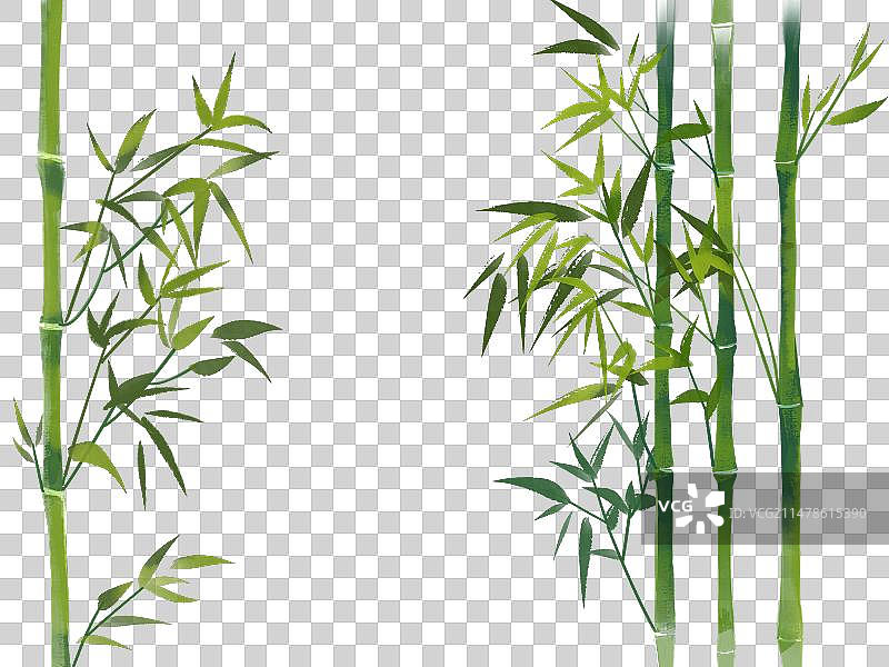 免抠水墨风格中国风竹子翠竹图片素材