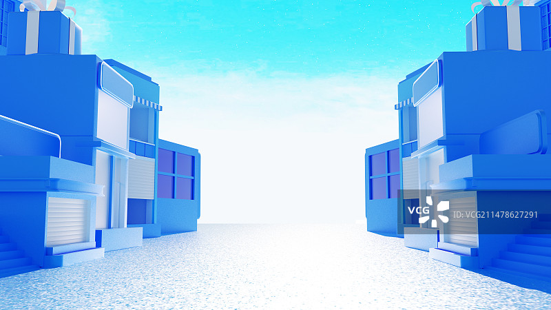 夏日旅游电商空间C4D图片素材