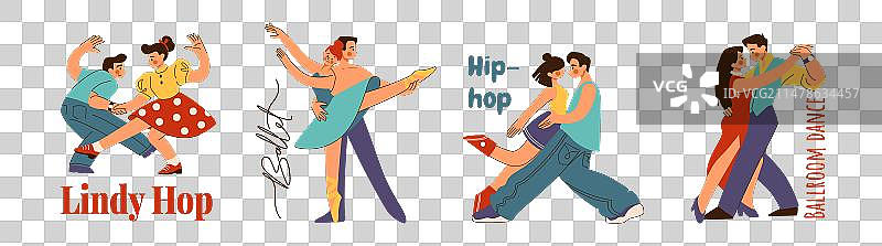 摇摆舞情侣图片素材