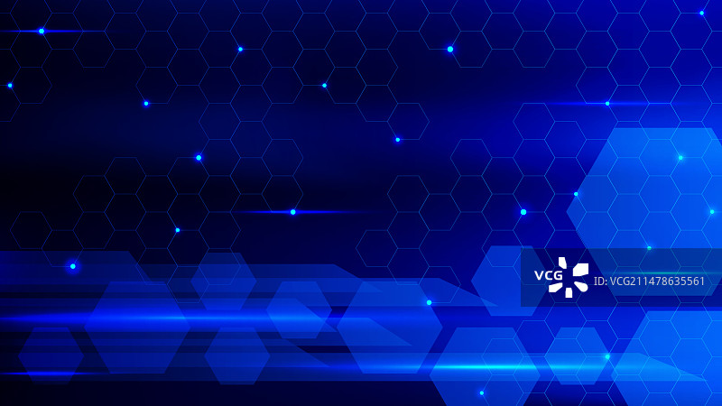 抽象现代科技六边形背景图片素材