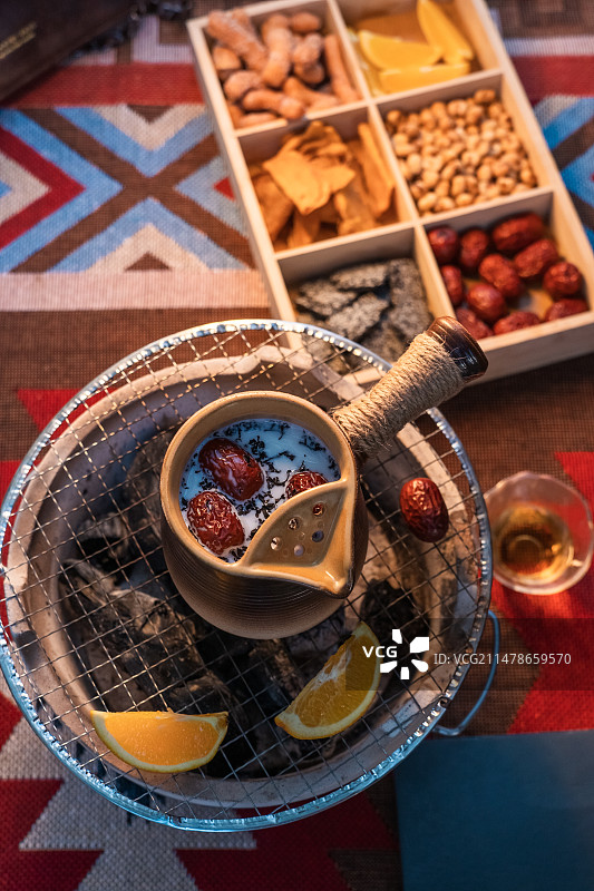 围炉煮茶图片素材