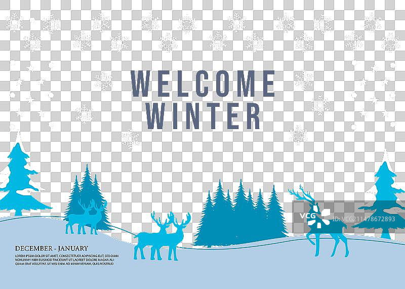 冬季简约banner设计模板图片素材