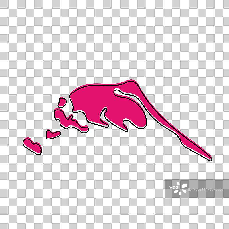 斯里兰卡贾夫纳区地图图片素材