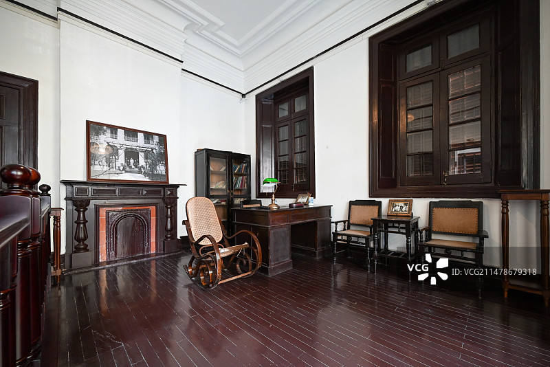 湖北武汉詹天佑故居博物馆内部图片素材