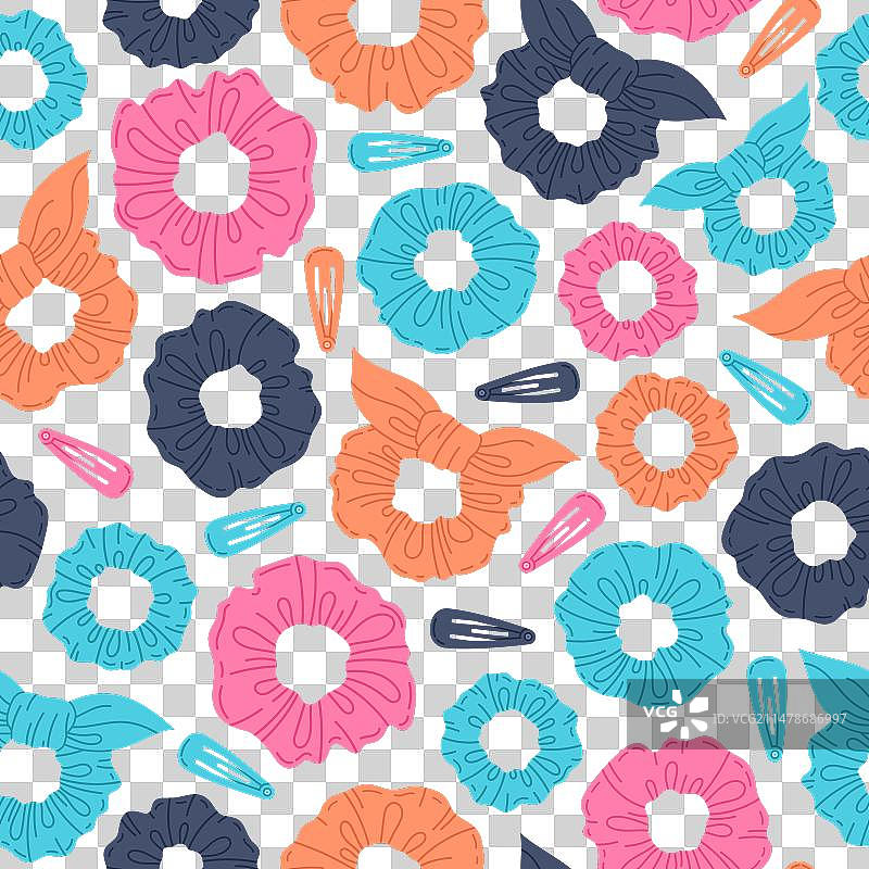 发圈无缝图案图片素材