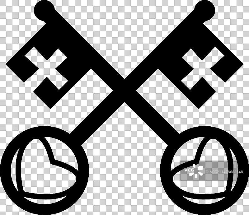 圣彼得的钥匙图标图片素材