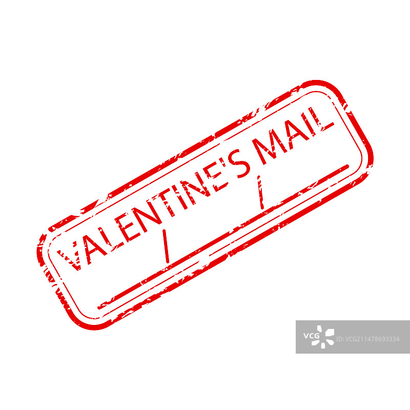 情人节邮件橡胶印章图片素材