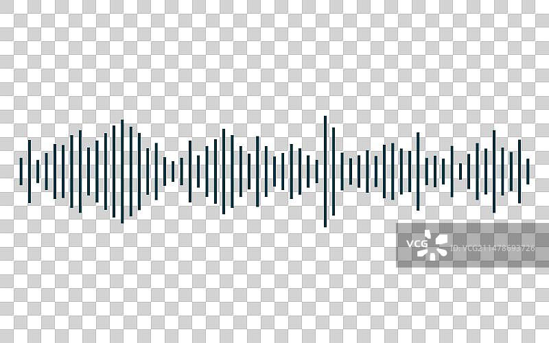 音频频率波形图示图片素材