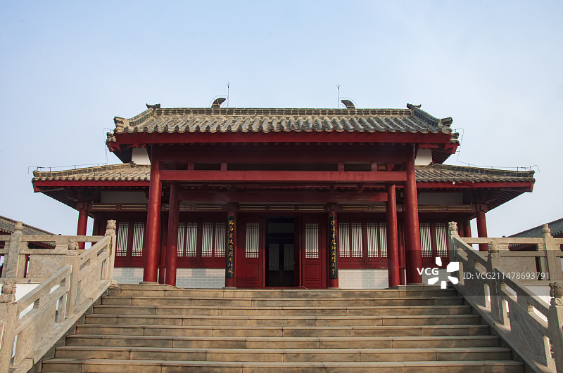 德州董子园风景区董子读书台图片素材