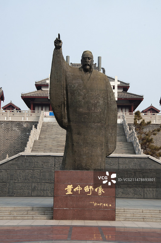 德州董子园风景区董子读书台图片素材