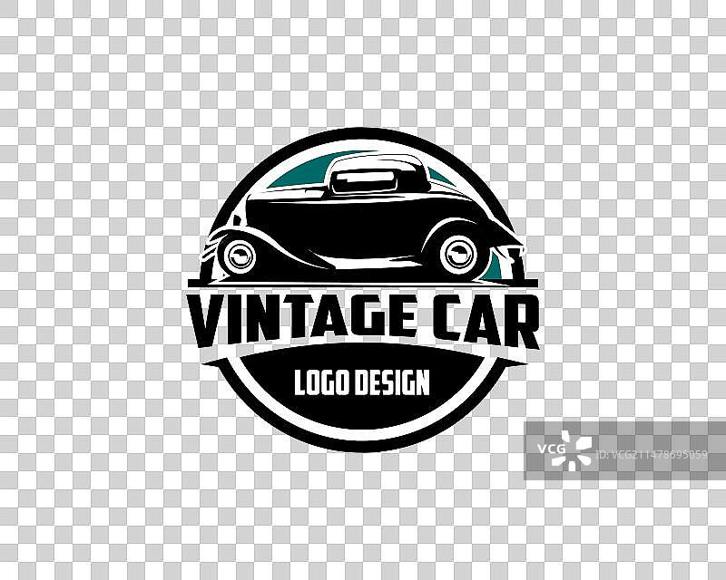 福特复古轿跑车标志（正面）图片素材