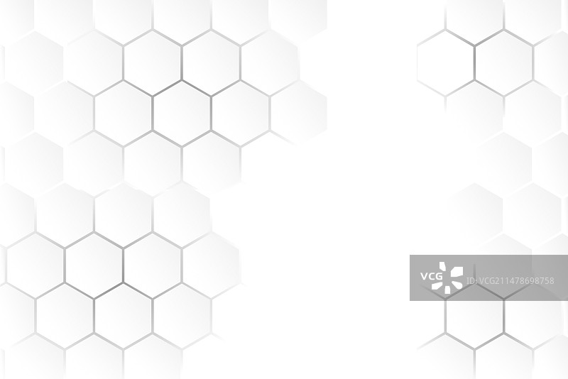 灰白色六边形背景图片素材