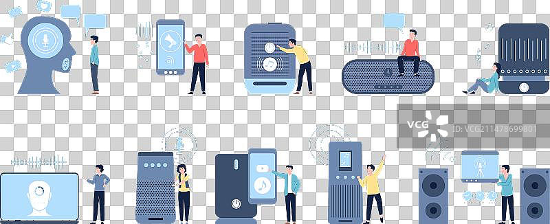 智能音箱语音识别技术图片素材