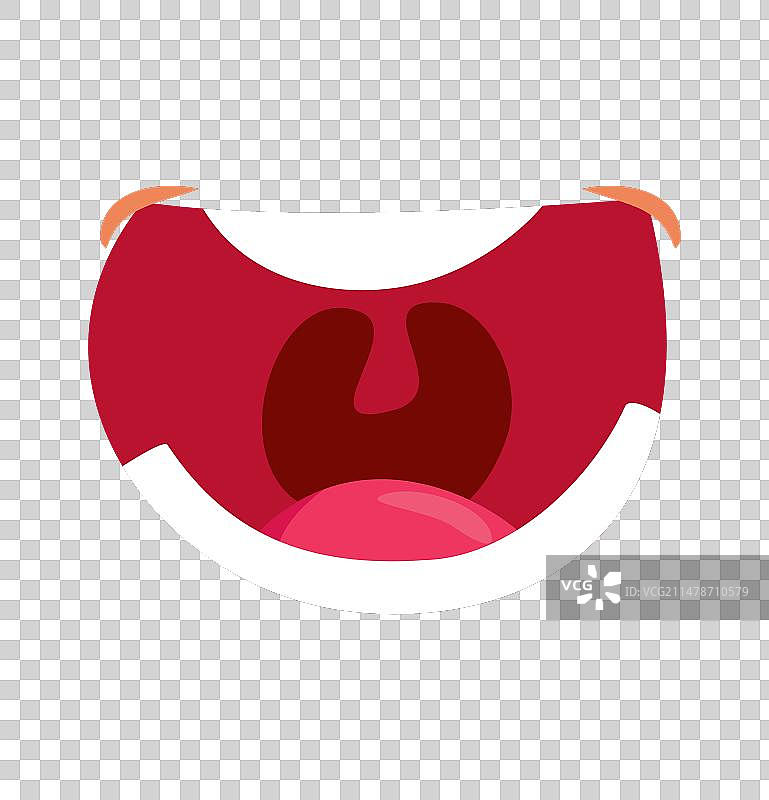 张开嘴说话的卡通设计图片素材