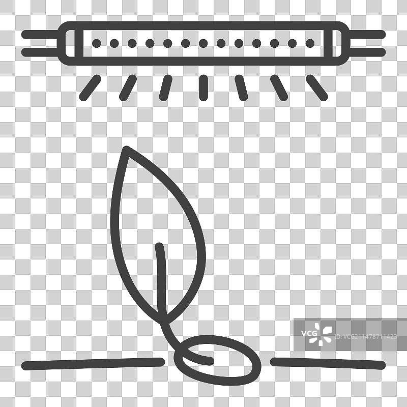 植物生长灯细线图标图片素材