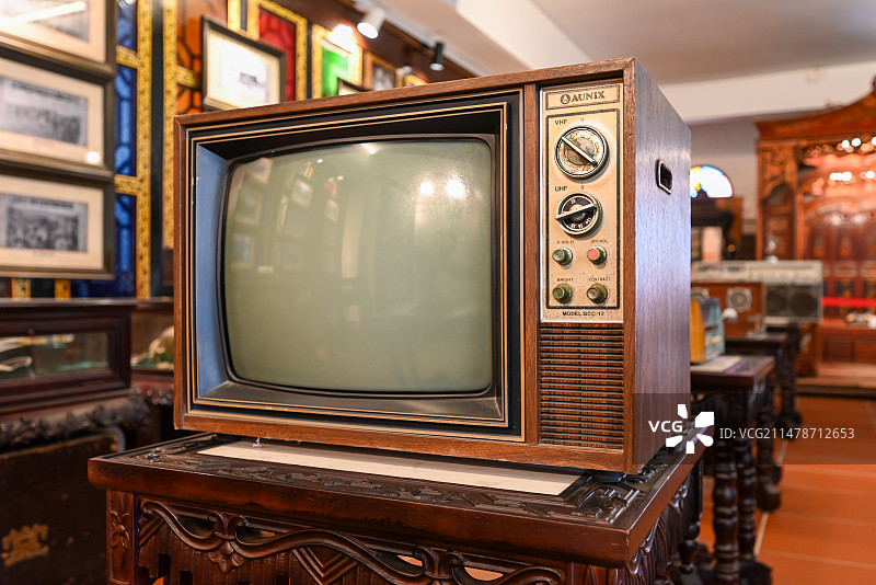 室内老旧电视机装饰图片素材