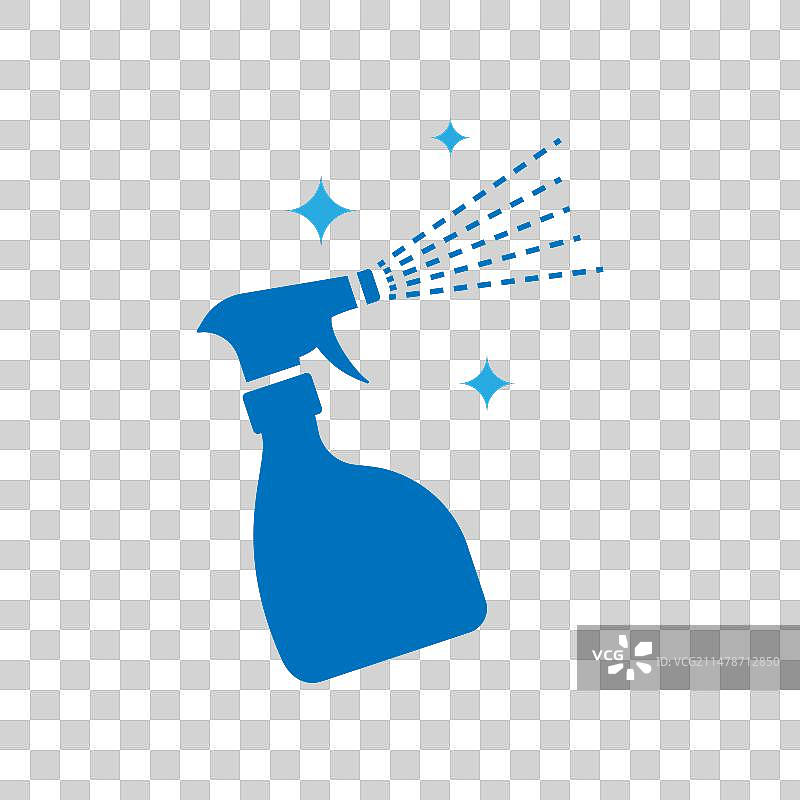 清洁喷雾瓶图标符号图片素材