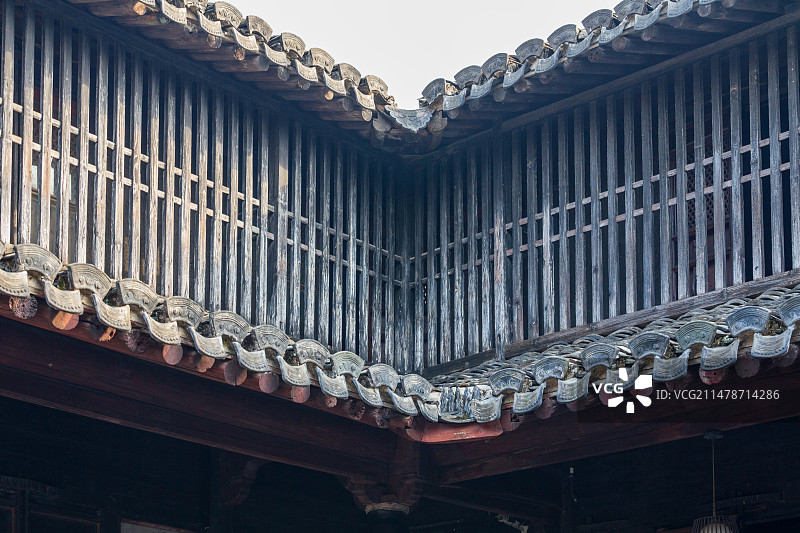 宁波慈城古县城老房子一角图片素材