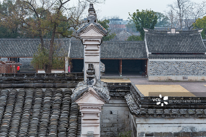 宁波慈城古县城民居房屋建筑图片素材