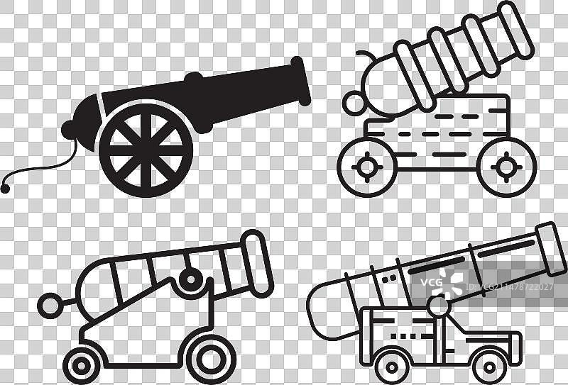 火炮图标图片素材