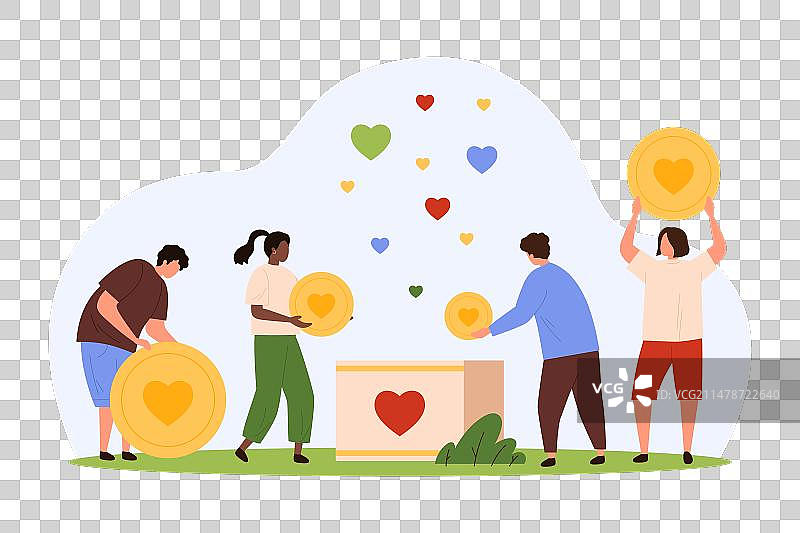 捐款献爱心的慈善基金会图片素材