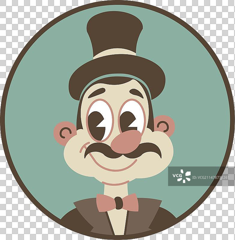 家庭树上的曾祖父头像或照片图片素材