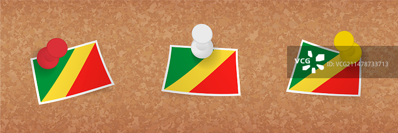 刚果国旗软木板图片素材
