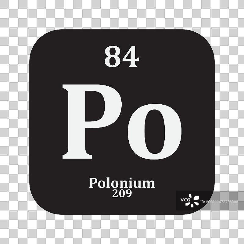 钋化学图标图片素材