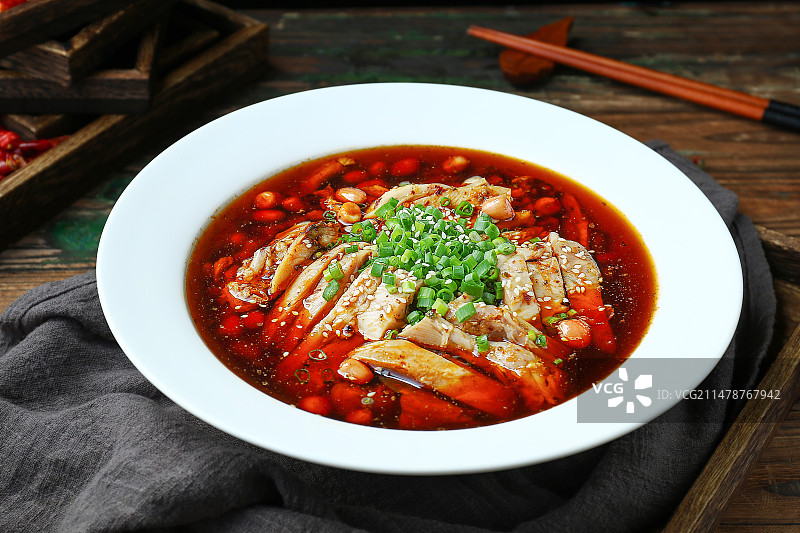 凉拌鸡块 红油鸡块 凉拌鸡 凉菜 传统川菜 川菜 美食 钵钵鸡图片素材