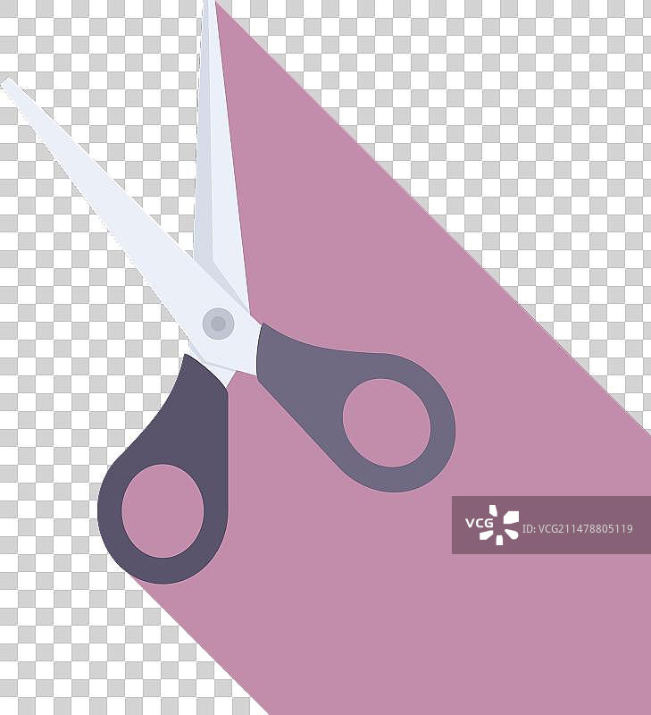 剪刀裁缝扁平图标图片素材