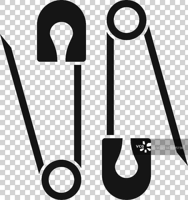 缝纫金属夹图标图片素材