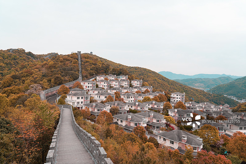 黄贤海上长城图片素材