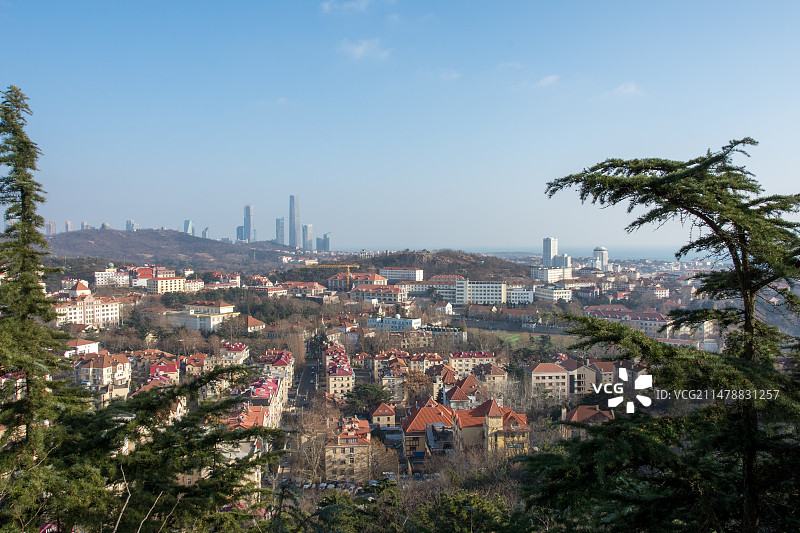 冬季青岛信号山小鱼山图片素材