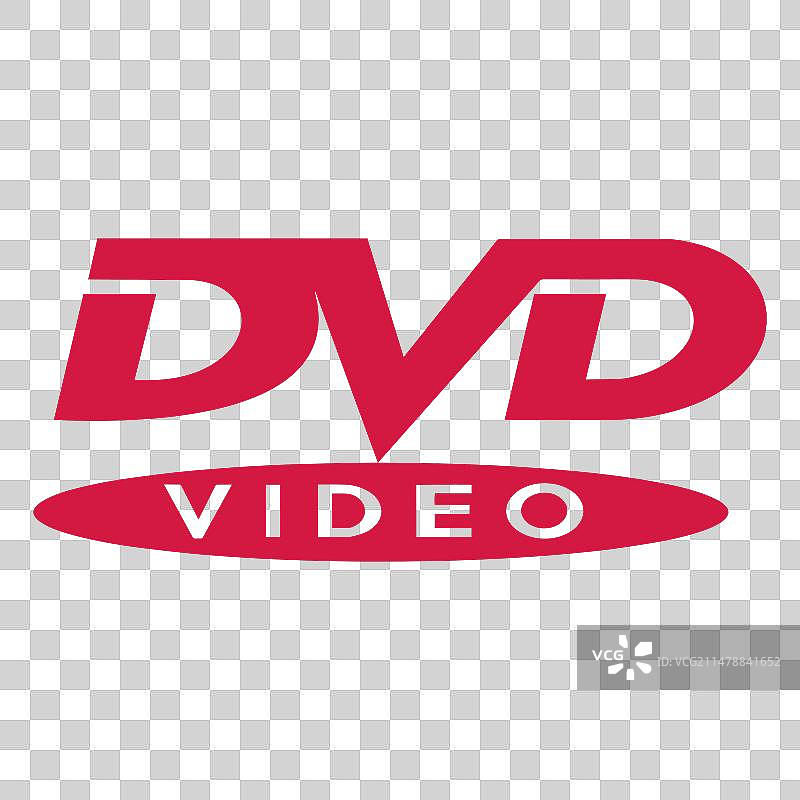 红色DVD标志图片素材