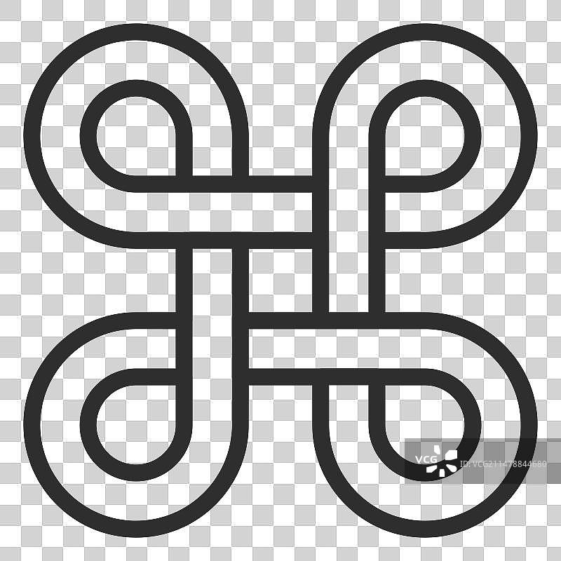 四个无限符号标志图片素材