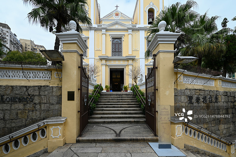 澳门圣老楞佐堂建筑图片素材