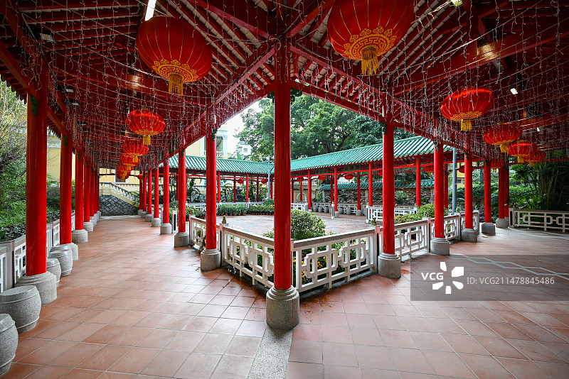 澳门卢廉若公园建筑图片素材