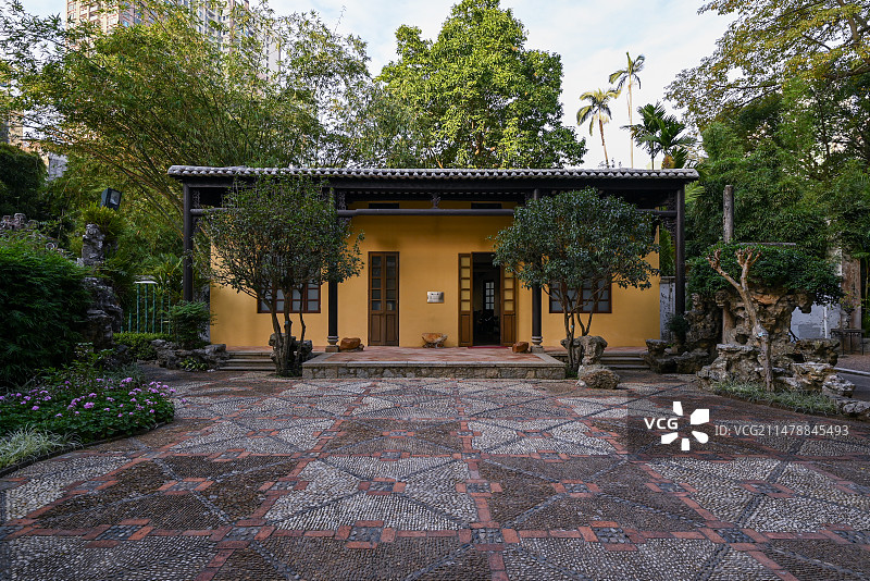 澳门卢廉若公园建筑图片素材