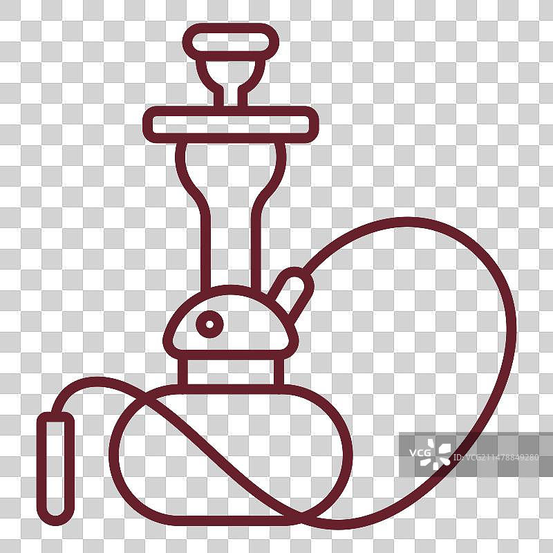 水烟管笔画图片素材