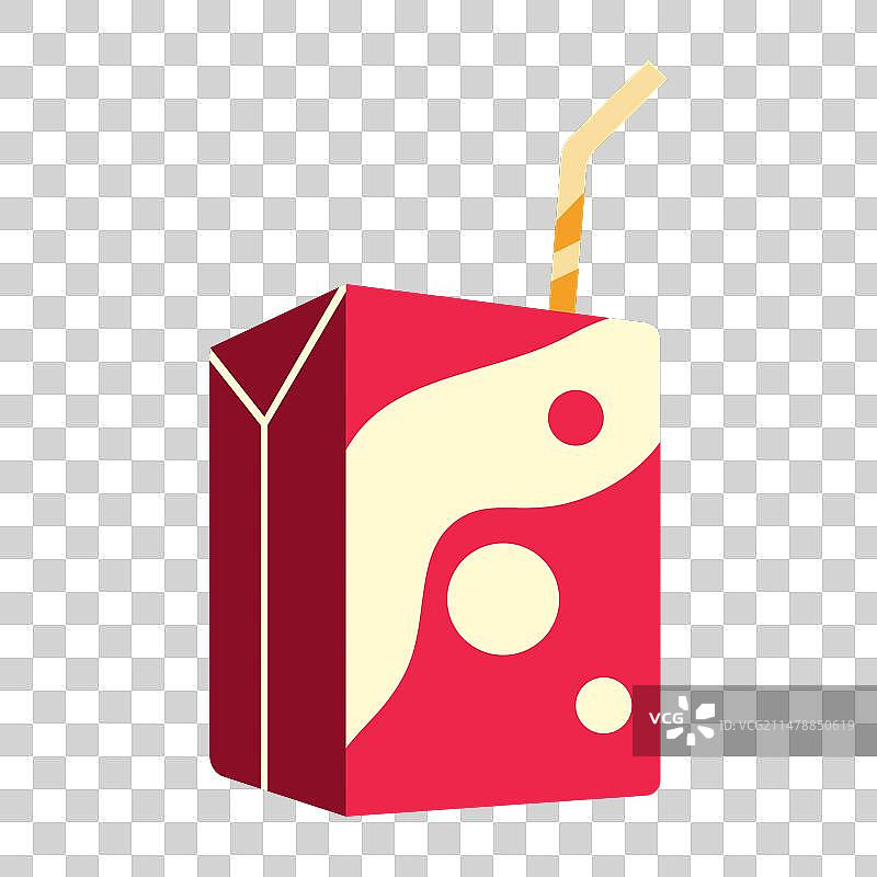 利乐包装盒和吸管图片素材