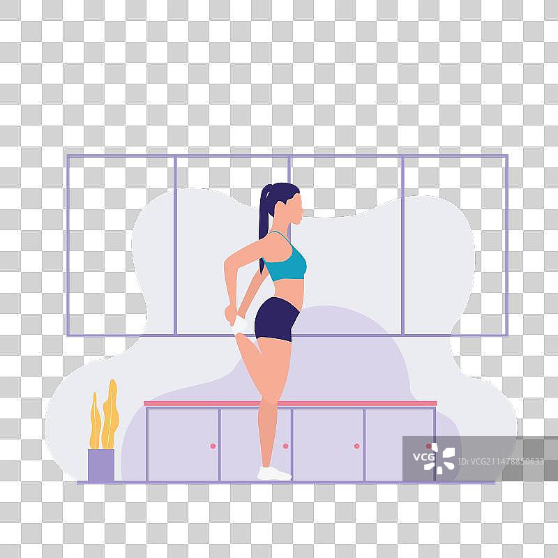 正在做瓦西斯塔体式的女孩图片素材