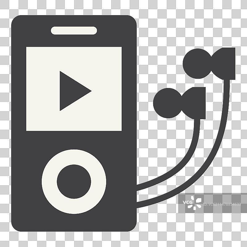 ipod扁平风格图标图片素材