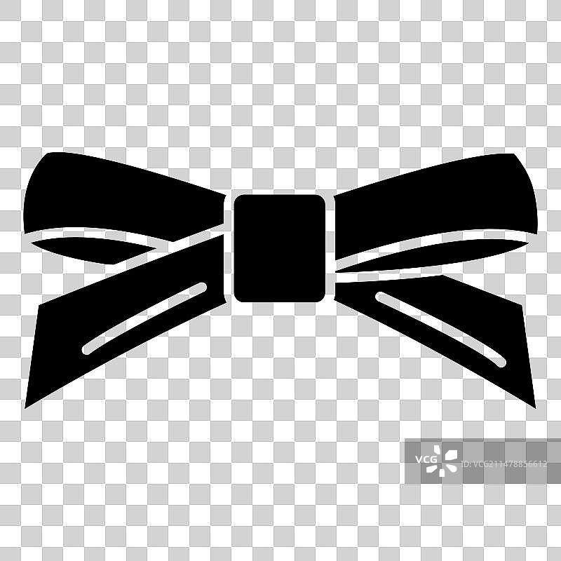 分层蝴蝶结剪影设计图片素材