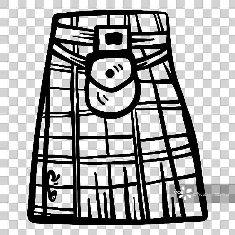 苏格兰短裙图片素材