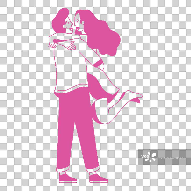 男人抱起女人图片素材