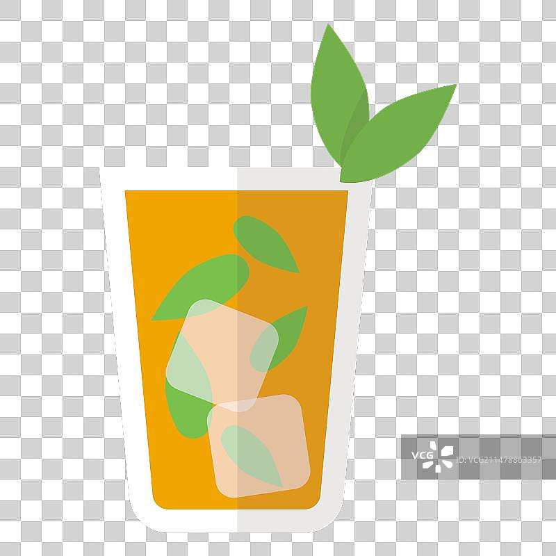 薄荷朱利酒鸡尾酒图标图片素材