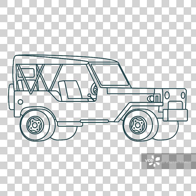 无门吉普车图片素材