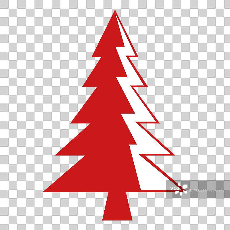 红松树图标图片素材